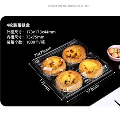 50 Hộp đựng bánh tart trứng - Hộp đựng bánh su kem - Hộp đựng bánh donut mini