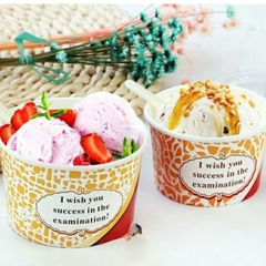 SET 50-100 LY GIẤY ĐỰNG KEM TƯƠI XINH XẮN, GIỮ LẠNH LÂU, CỐC CỪU 240ML KÈM NẮP CẦU
