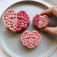 Khay /Túi /Khuôn hoa đào, hoa mai , lân, tú cầu 30g - 50g - 63g -75g làm bánh trung thu, phục linh, bánh dứa