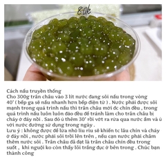 Trân châu phô mai con bò cười/ Trân châu Ô Long / Trân châu Cốm / Trân Châu mè đen