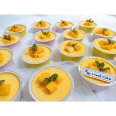 50 Cốc Nhôm Cốc Thiếc Đựng Bánh Tart Trứng, Nướng Bánh Trực Tiếp 125ml Kèm Nắp Trong [8435]