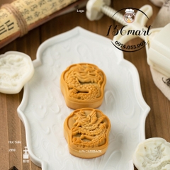 Khuôn Bánh Trung Thu Rồng Phượng 75G Ba Chiều Trung Quốc Rồng Ép Tay Bánh Dứa Nhân Đậu Xanh