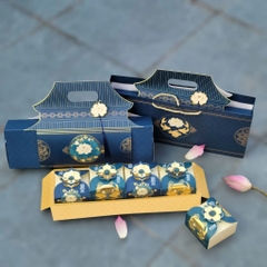 Hộp Đựng 4 Bánh Trung Thu Sen Đình