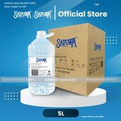 Thùng 4 chai nước tinh khiết 5L Sapuwa