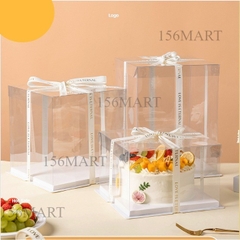 Hộp Bánh Kem, Hộp Mica Đựng Bánh Sinh Nhật, Quà Tặng, Quà Cưới, Trái Cây… 3 Chi Tiết [Không Kèm Ruy Băng]