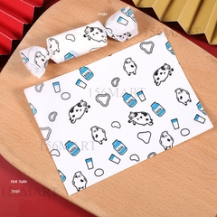 Set 100 Giấy gói kẹo xoắn 2 đầu/ Giấy gói kẹo nougat