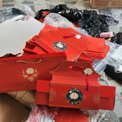 Hộp Đựng 4 Bánh Trung Thu Sen Đình