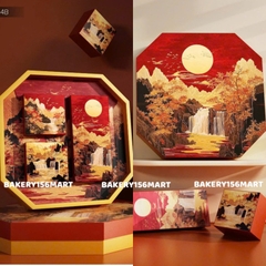 5 - 10 Hộp đựng 4 bánh trung thu Kim Sơn - Hộp đựng 4 bánh trung thu 150g - 250g