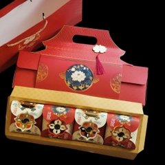 Hộp Đựng 4 Bánh Trung Thu Sen Đình
