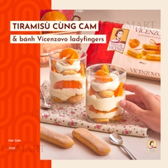 Bánh champagne Ý Vicenzozo 200g / Bánh qui xốp Lady fingers / Bánh Sampa nhập khẩu Ý