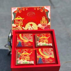 Hộp trung thu Hồn Việt 4 bánh 150gr- 200gr