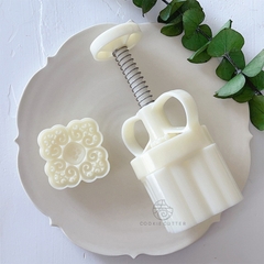 Khuôn Bánh Trung Thu Hồng Tứ Phương  63g75G