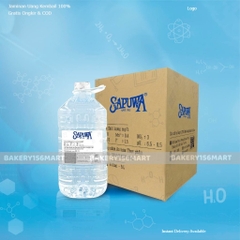 Thùng 4 chai nước tinh khiết 5L Sapuwa