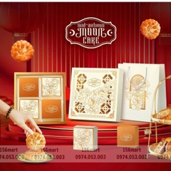 HỘP TRUNG THU BẢO NGỌC - 4 BÁNH KÈM TÚI XÁCH