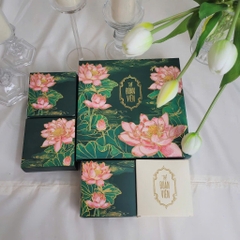 Hộp trung thu 4 bánh Liên hoa cát tường