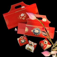 Hộp Đựng 4 Bánh Trung Thu Sen Đình
