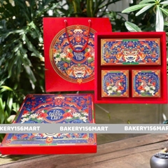 5 -10 Hộp Trung Thu 4 Bánh 150gr - 250gr ~ Lân Vũ Nắp Âm Dương Mẫu Cao Cấp