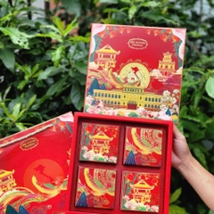 Hộp trung thu Hồn Việt 4 bánh 150gr- 200gr