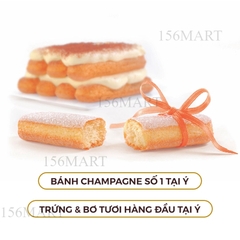 Bánh champagne Ý Vicenzozo 200g / Bánh qui xốp Lady fingers / Bánh Sampa nhập khẩu Ý