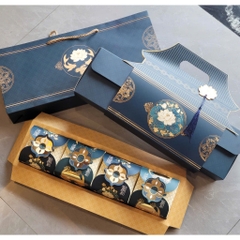 Hộp Đựng 4 Bánh Trung Thu Sen Đình