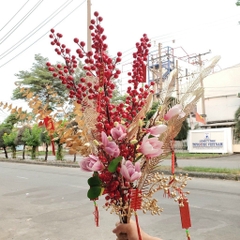 Cành Lá Đồng - Đào Đông decor, trang trí nhà cửa, trang trí Tết