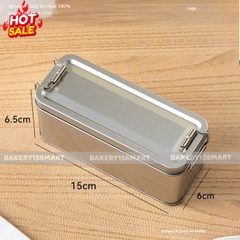 Hộp Thiếc Tiramisu, Hộp Bánh Dứa, Bánh Quy, Bánh Lạnh, Hộp Đựng Thực Phẩm 450ml Có Khoá Cài Siêu Hot
