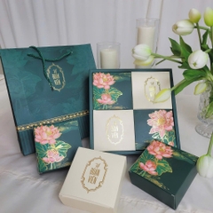Hộp trung thu 4 bánh Liên hoa cát tường