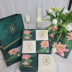 Hộp trung thu 4 bánh Liên hoa cát tường