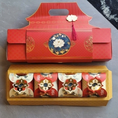 Hộp Đựng 4 Bánh Trung Thu Sen Đình