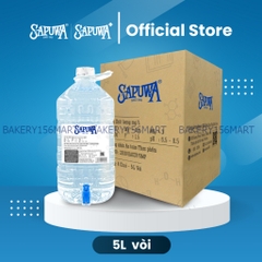 Thùng 4 chai nước tinh khiết 5L vòi - 156mart