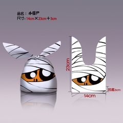 Set Túi Quà Tai Thỏ Halloween - Túi Bao Bì Bánh Quy Kẹo - Họa Tiết Dơi Zombie Bí Ngô