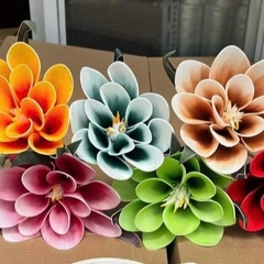 Đầu bông hoa Mộc Lan Xoắn xốp 20cm cắm bình trang trí, decor giỏ quà, Tết