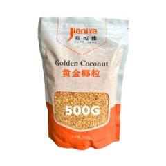 Vụn Dừa Nướng Jianiya Túi Cam (500g & 1kg) - Topping trà sữa thơm giòn