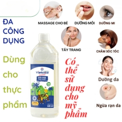 Dầu dừa tinh khiết ép lạnh hữu cơ nguyên chất Vietcoco Premium dưỡng ẩm và chăm sóc tóc, da - Oganico