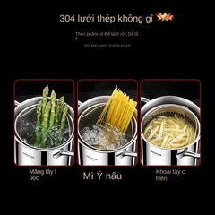 Nồi Chiên Sâu Có Giỏ Lọc Đồ Dùng Nhà Bếp Dầu Đa Năng Chảo Chiên Sâu Nồi Nấu Nhỏ Cho Spaghetti