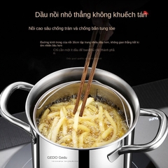 Nồi Chiên Sâu Có Giỏ Lọc Đồ Dùng Nhà Bếp Dầu Đa Năng Chảo Chiên Sâu Nồi Nấu Nhỏ Cho Spaghetti