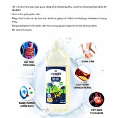 Dầu dừa tinh khiết ép lạnh hữu cơ nguyên chất Vietcoco Premium dưỡng ẩm và chăm sóc tóc, da - Oganico