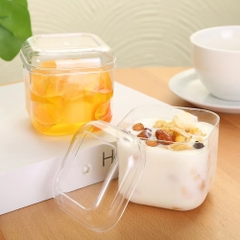 Hũ Vuông GD-2013 250ml Không Nắp, Đựng Bánh Mousse, Tiramisu - 156mart