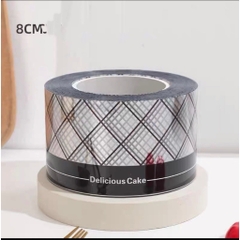 [LẺ 1 MÉT]  Mica cuốn thành bánh kem, cuộn mica bọc thành bánh in hình