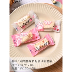 Túi kẹo 4x9cm , túi bánh cooki 7x10cm đựng bánh qui, đựng kẹo