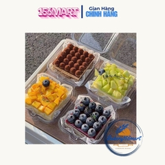 Hộp Nhựa nắp gập Trong suốt Đựng Bánh Bento, Gato, Phô Mai Cháy, Bunrt cheesecake