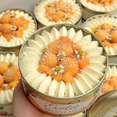 5 Hộp Thiếc Tròn Đựng Tiramisu, Bánh Lạnh, Socola, Đựng Hạt Siêu Hot
