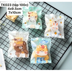 Túi kẹo 4x9cm , túi bánh cooki 7x10cm đựng bánh qui, đựng kẹo