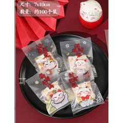 Túi kẹo 4x9cm , túi bánh cooki 7x10cm đựng bánh qui, đựng kẹo