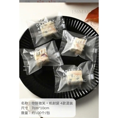 Túi kẹo 4x9cm , túi bánh cooki 7x10cm đựng bánh qui, đựng kẹo