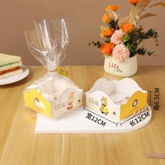Set 50 Túi nilon Enjoy đựng bánh quy/ bánh mì/ bánh cookie kèm đế giấy vuông thành thấp enjoy