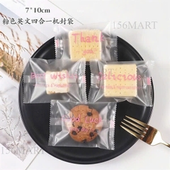 Túi kẹo 4x9cm , túi bánh cooki 7x10cm đựng bánh qui, đựng kẹo