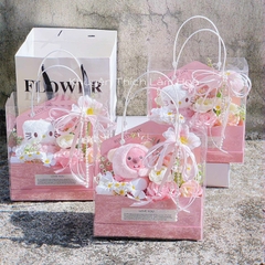 Set 5 Hộp Mika 2 Ngăn Romatic Đựng Hoa và Bánh, Mẫu Mới Siêu Hot - 156mart