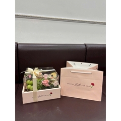 SET 5 Bộ Hộp Vuông 27x27x16  Kèm Túi Xách - Đựng trái cây , Set Quà Tặng