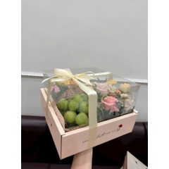 SET 5 Bộ Hộp Vuông 27x27x16  Kèm Túi Xách - Đựng trái cây , Set Quà Tặng